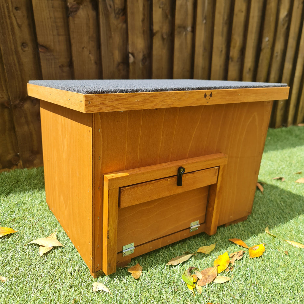  insulated tortoise house in garden