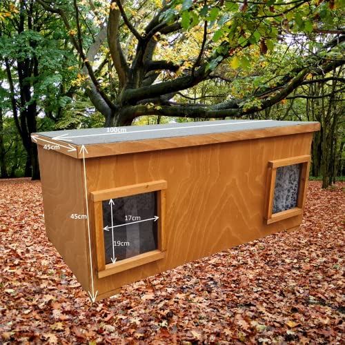 SELF HEATING Outdoors Double Room Cat House – Dingo
