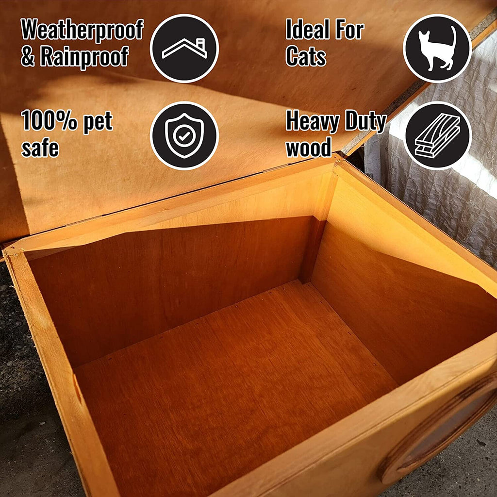 wildlife home , outdoor cat shelter , Kitty shelter, gardenwildlife ,garden wildlife , Garden Shelter ,Garden House, Easy assembly , cat tray , cat sleep ,cat outdoor , Cat House ,cat home , cat help, cat furniture , Cat Condo ,Cat Bed , petShelter ,PetCareSupplies ,OutdoorPets